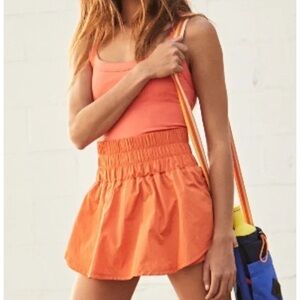 Free People Movement Orange Romper